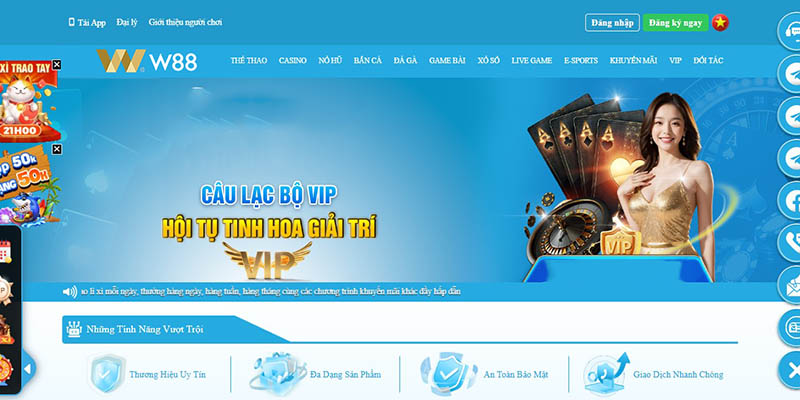 Trang Chủ Kho game đa dạng tại W88